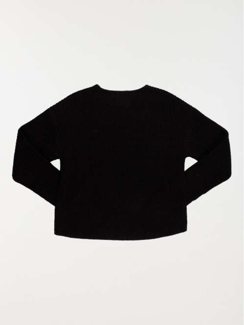 Pull col rond noir fille (XXS-M) Pull col rond noir fille (XXS-M)