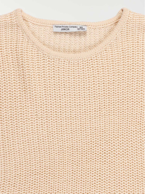 Pull amande glacée fille (XXS-M) Pull amande glacée fille (XXS-M)