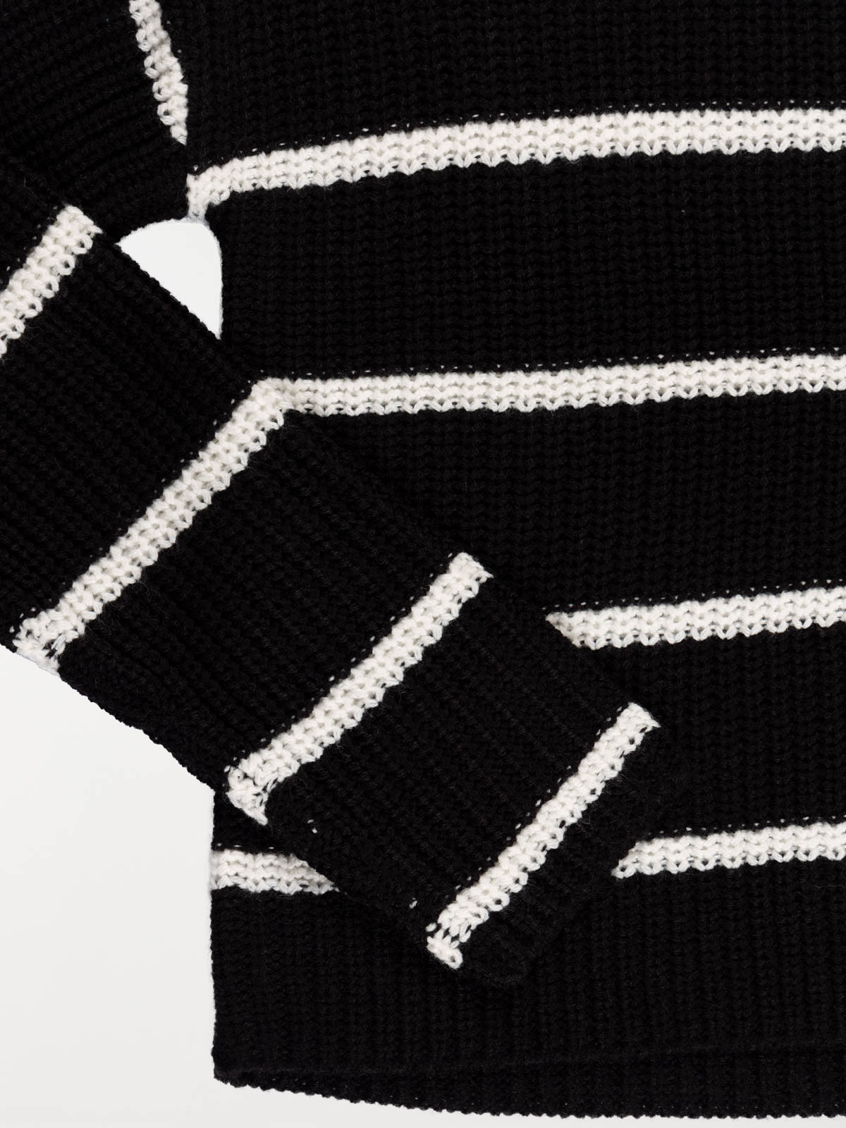 Pull col rond rayé fille (XXS-M)