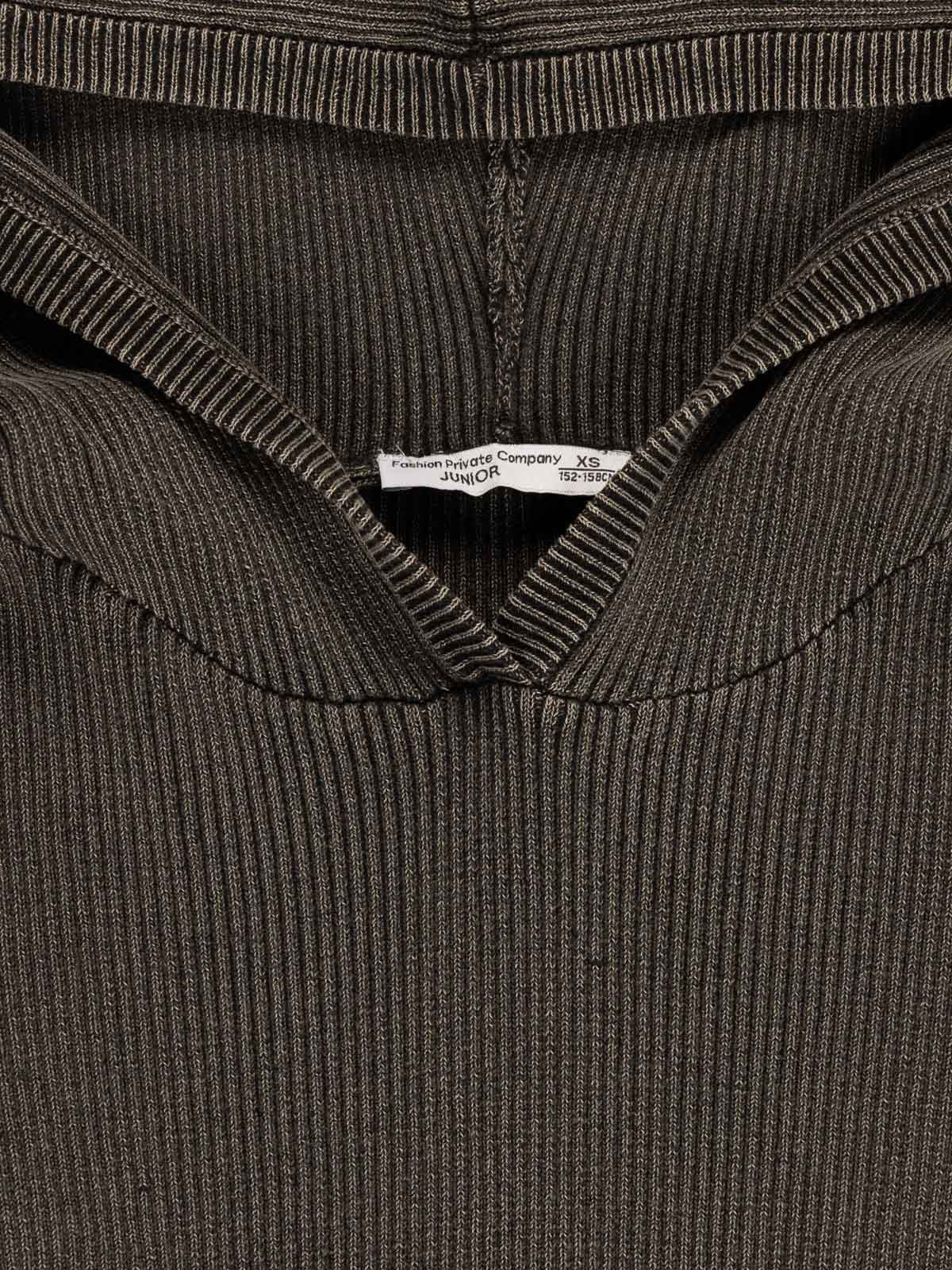 Pull à capuche fille noir (XXS-M)