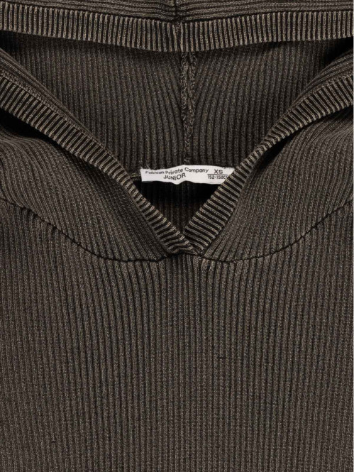 Pull à capuche fille noir...