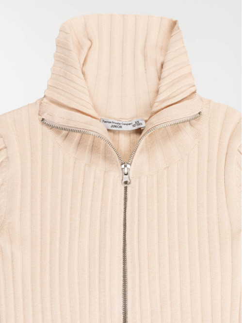 Gilet col montant zippé...