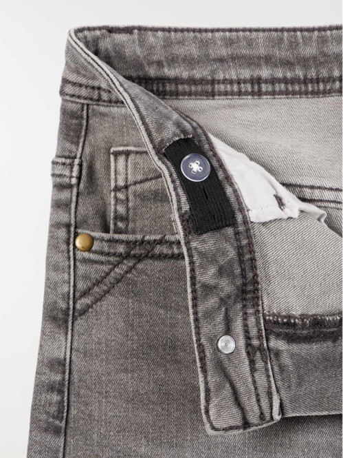 Jean wide leg gris fille...