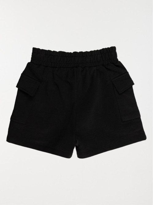 Short cargo noir fille (XXS-M)