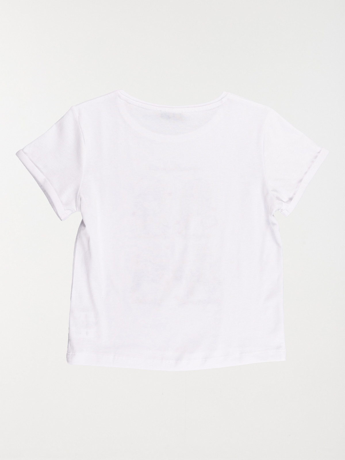 Tee-shirt motifs blanc fille (3-12A)
