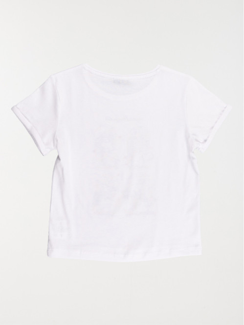 Tee-shirt motifs blanc...