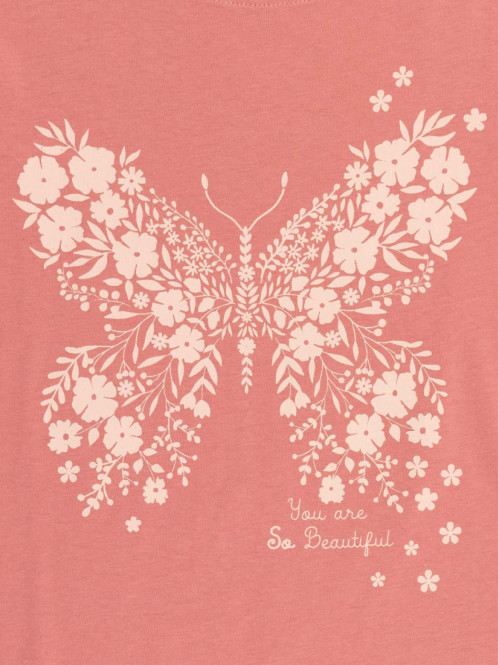 Tee-shirt papillon fille...
