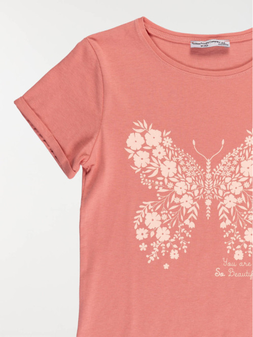 Tee-shirt papillon fille...