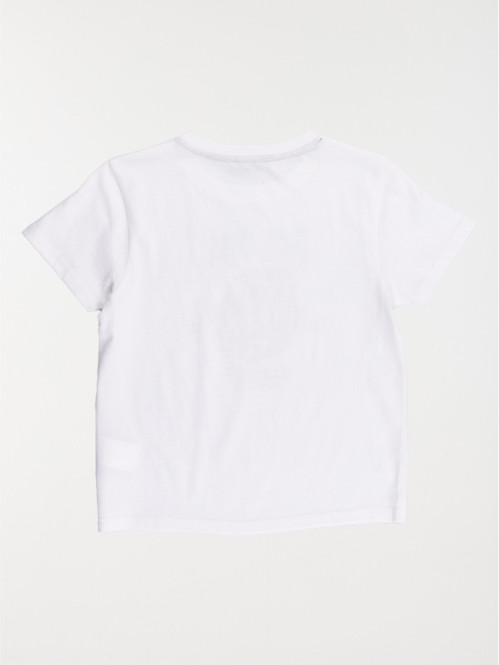 Tee-shirt blanc motif garçon (3-12A)