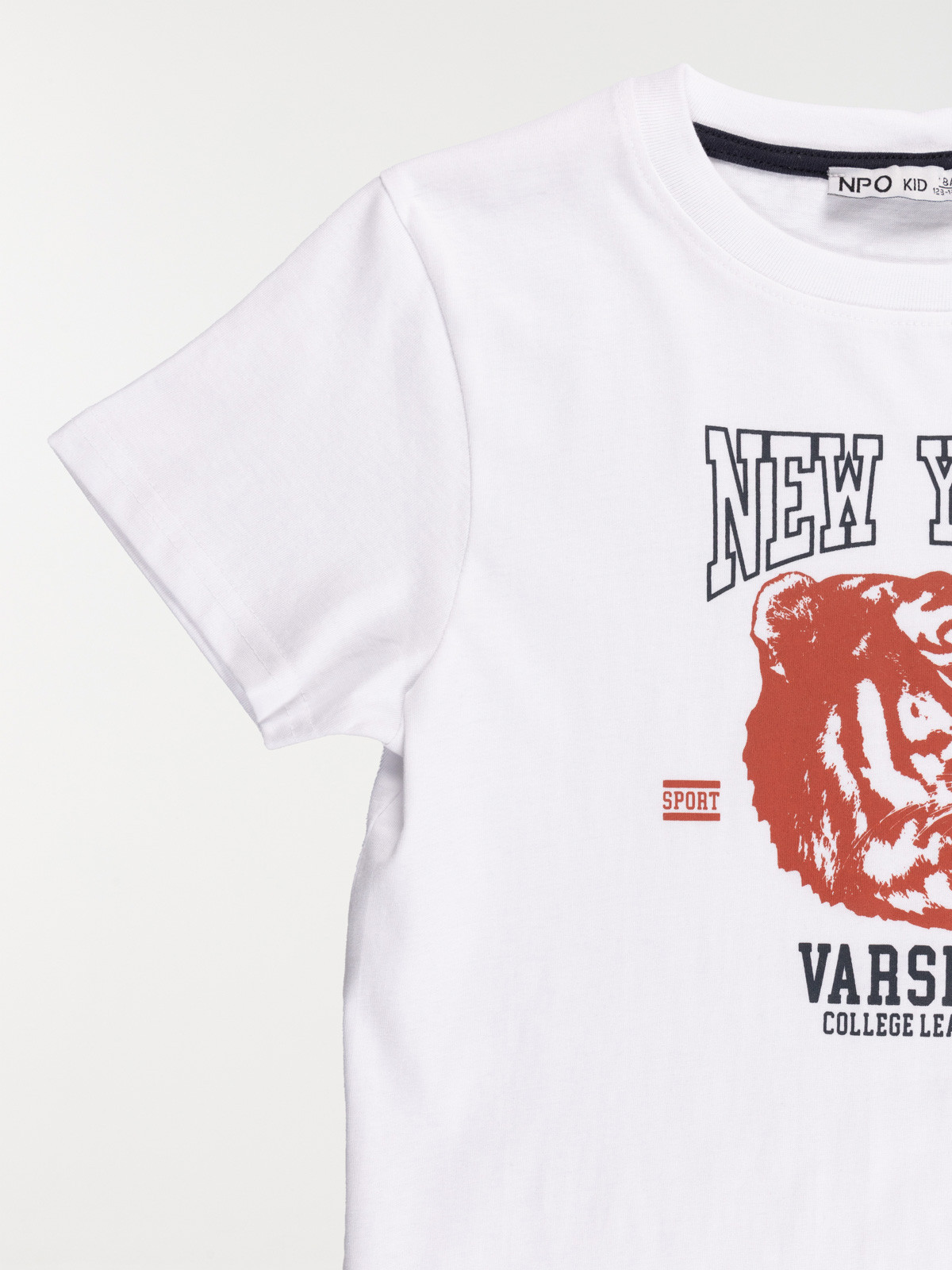 Tee-shirt blanc motif garçon (3-12A)