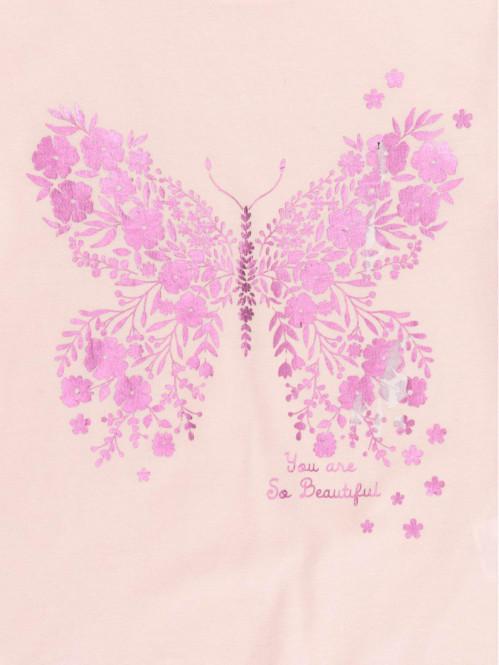 T-shirt papillon doly pink...