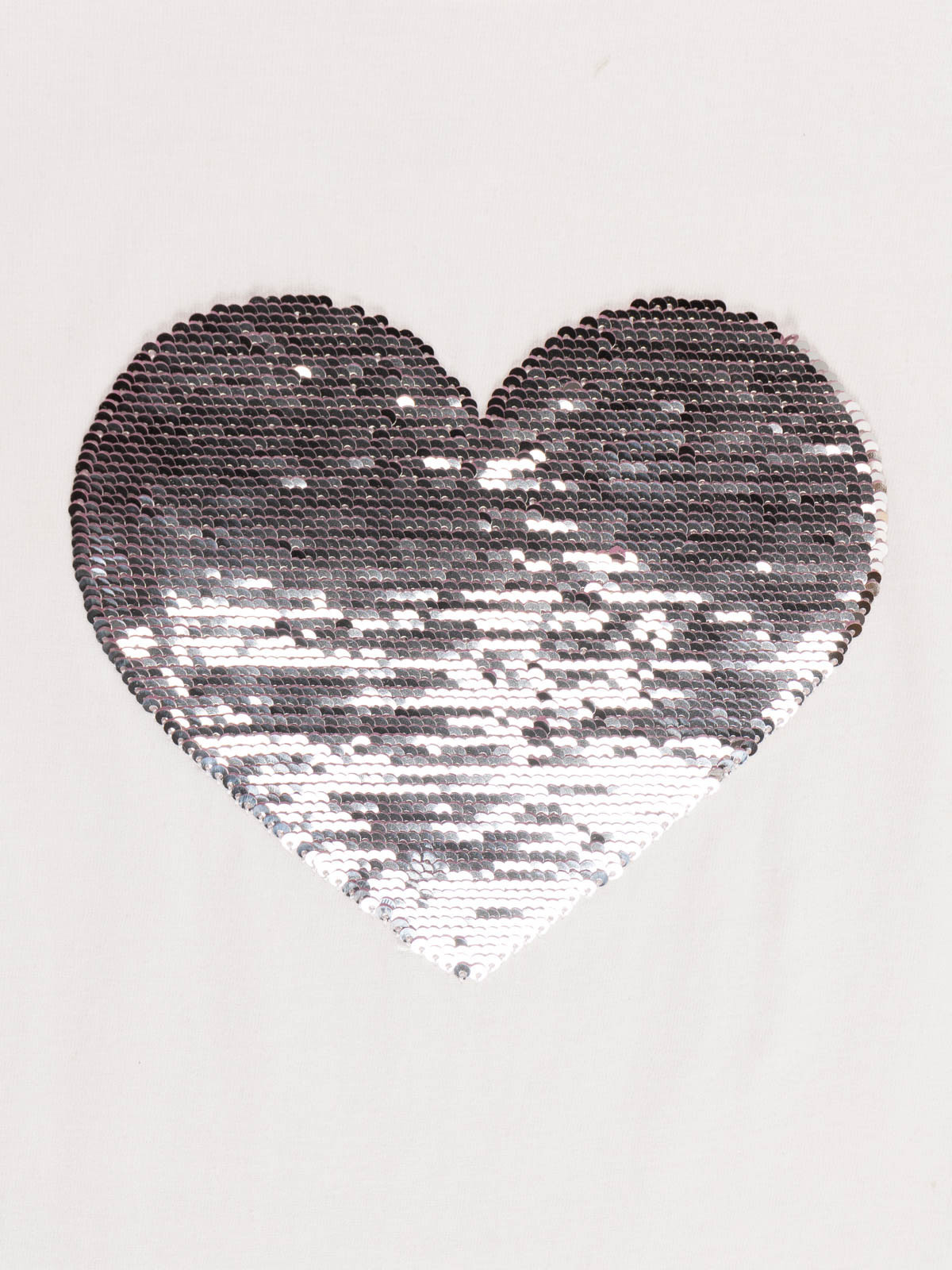 T-shirt coeur sequins fille (3-12A)