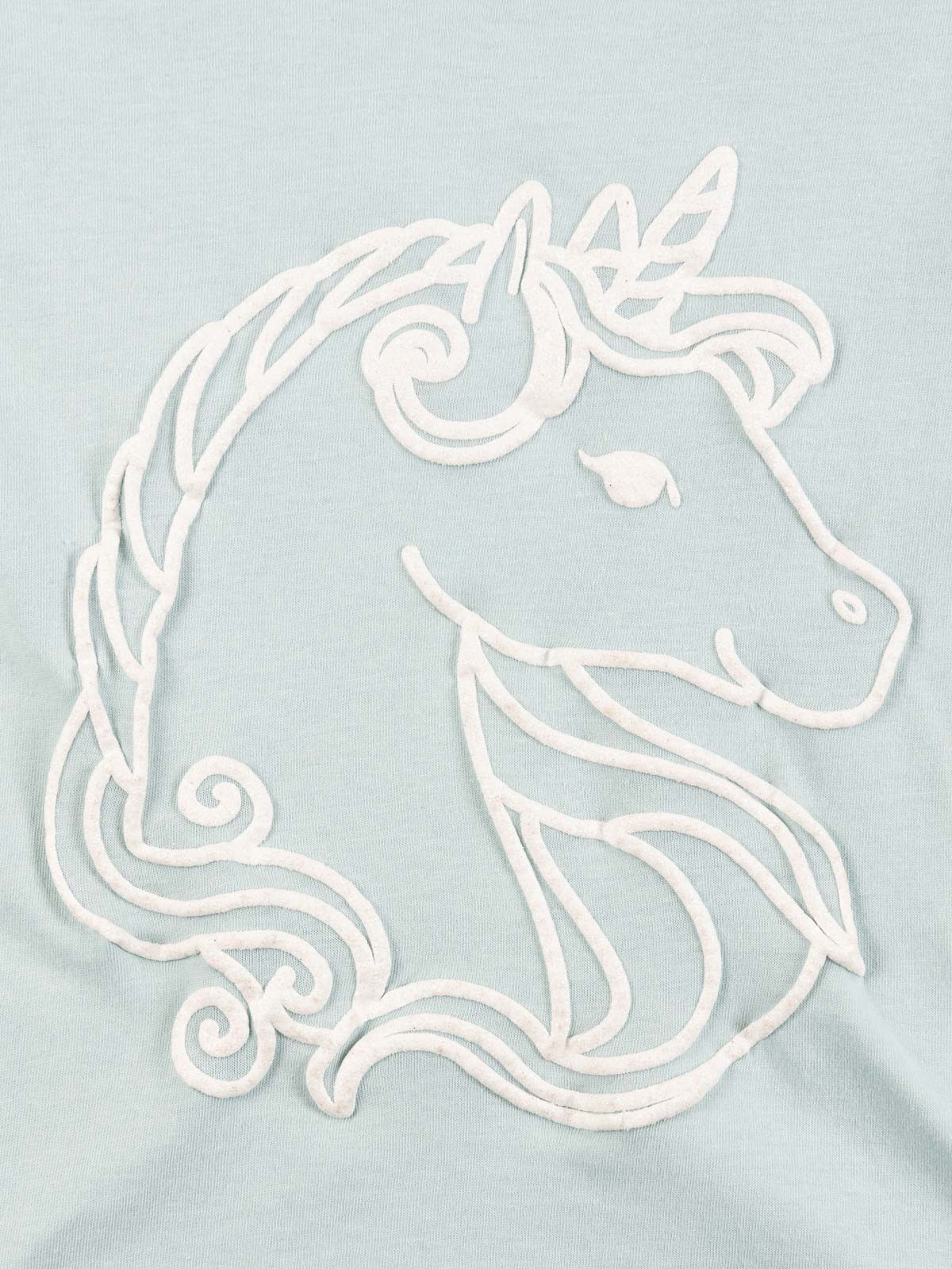 Tee-shirt licorne col rond fille (3-12A)