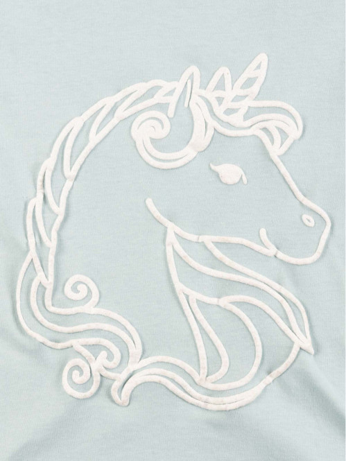 Tee-shirt licorne col rond...