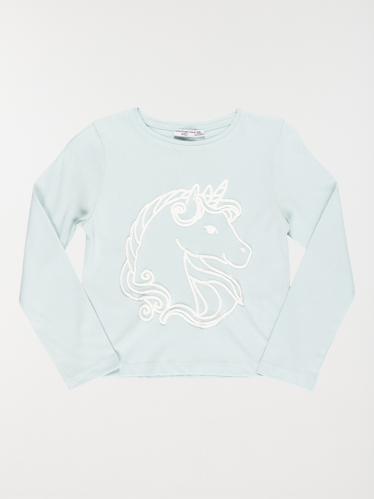 Tee-shirt licorne col rond fille (3-12A)
