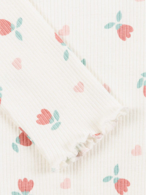 T-shirt fleuri col montant...