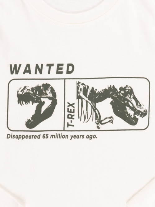 T-shirt dinosaure écru garçon (3-12A)