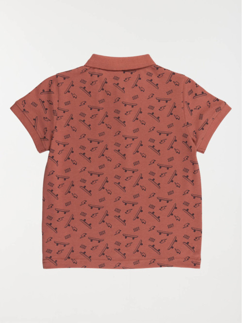 Polo imprimé tomette garçon (3-12A) Polo imprimé tomette garçon (3-12A)