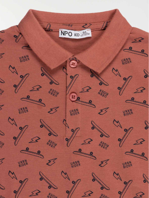 Polo imprimé tomette garçon (3-12A) Polo imprimé tomette garçon (3-12A)