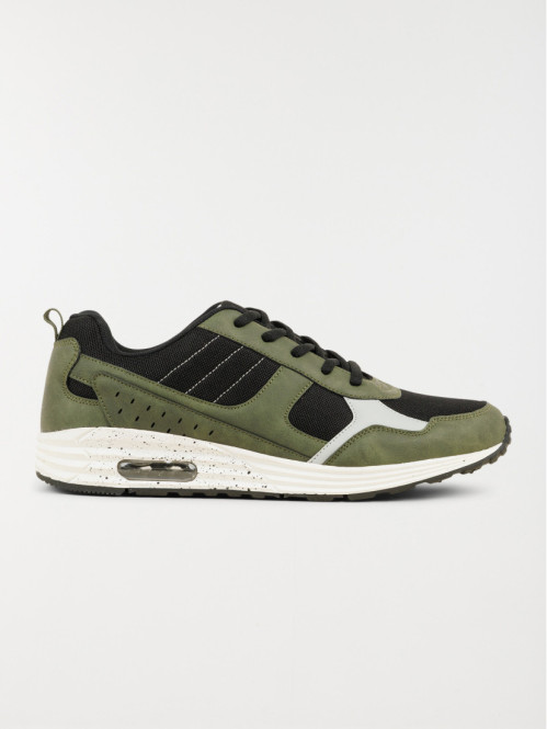 Baskets homme coloris kaki (40-46)