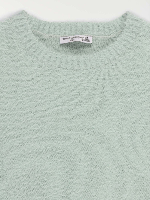 Pull vert d'eau baby fille (3-12A) Pull vert d'eau baby fille (3-12A)