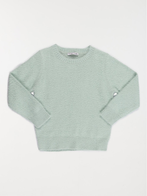 Pull vert d'eau baby fille (3-12A)