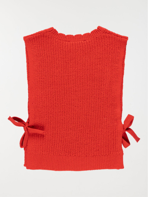 Pull sans manches red US fille (3-12A)