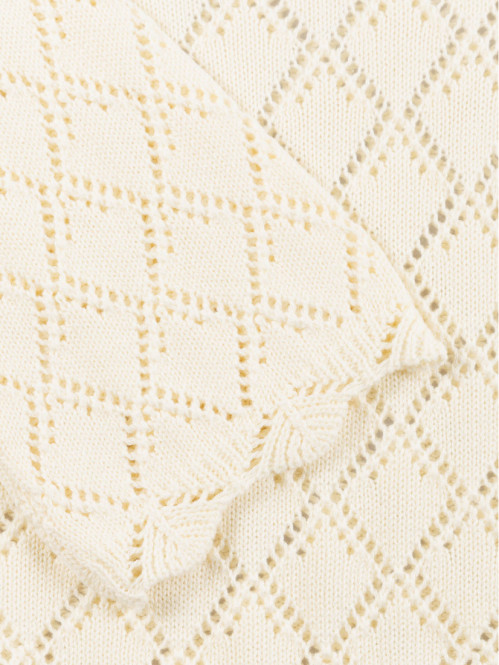 Pull ajouré coquille fille...