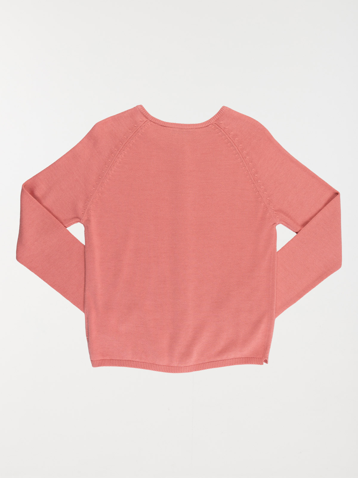 Gilet boutonné rose foncé fille (3-12A) Gilet boutonné rose foncé fille (3-12A)