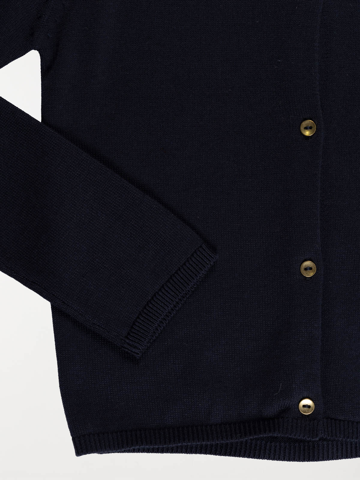 Gilet boutonné marine kid fille (3-12A)