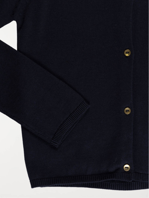 Gilet boutonné marine fille...