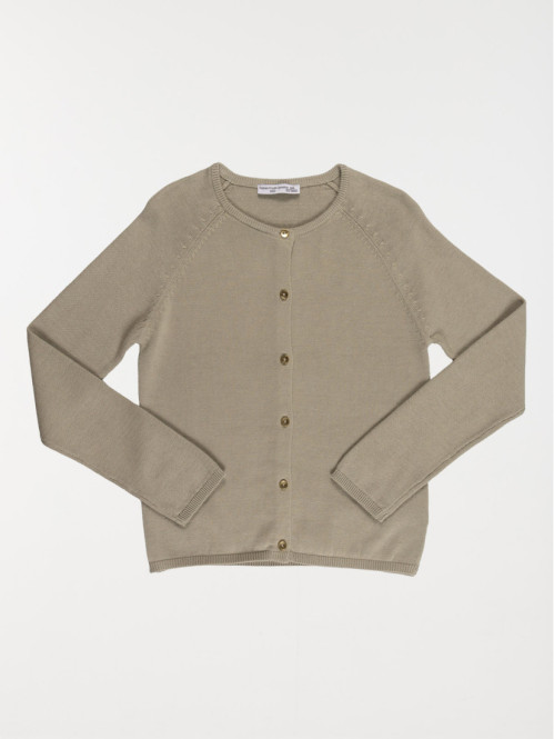 Gilet mousse clair fille (3-12A)
