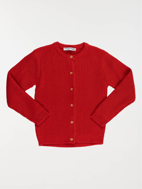 Gilet boutonné red US fille...