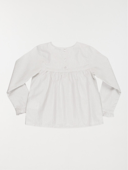 Blouse rayée grise fille...