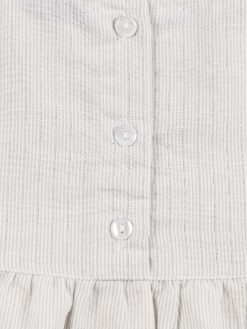 Blouse rayée grise fille...
