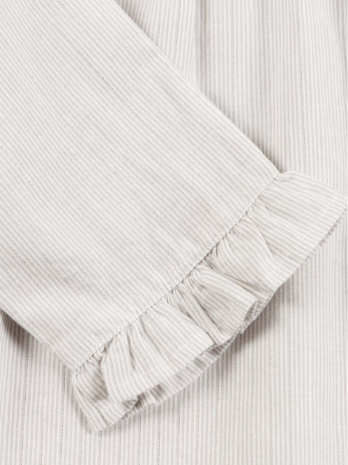 Blouse rayée grise fille...