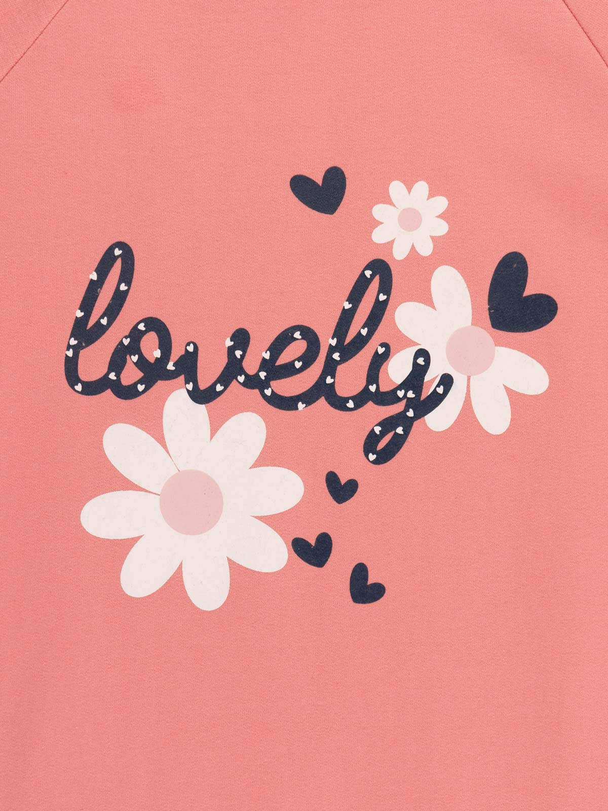 Robe sweat rose foncé fille (3-12A)