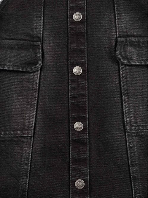 Robe salopette noire fille (3-12A)