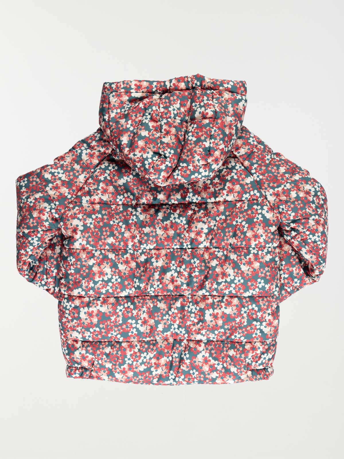 Doudoune capuche fleurie fille (3-12A)