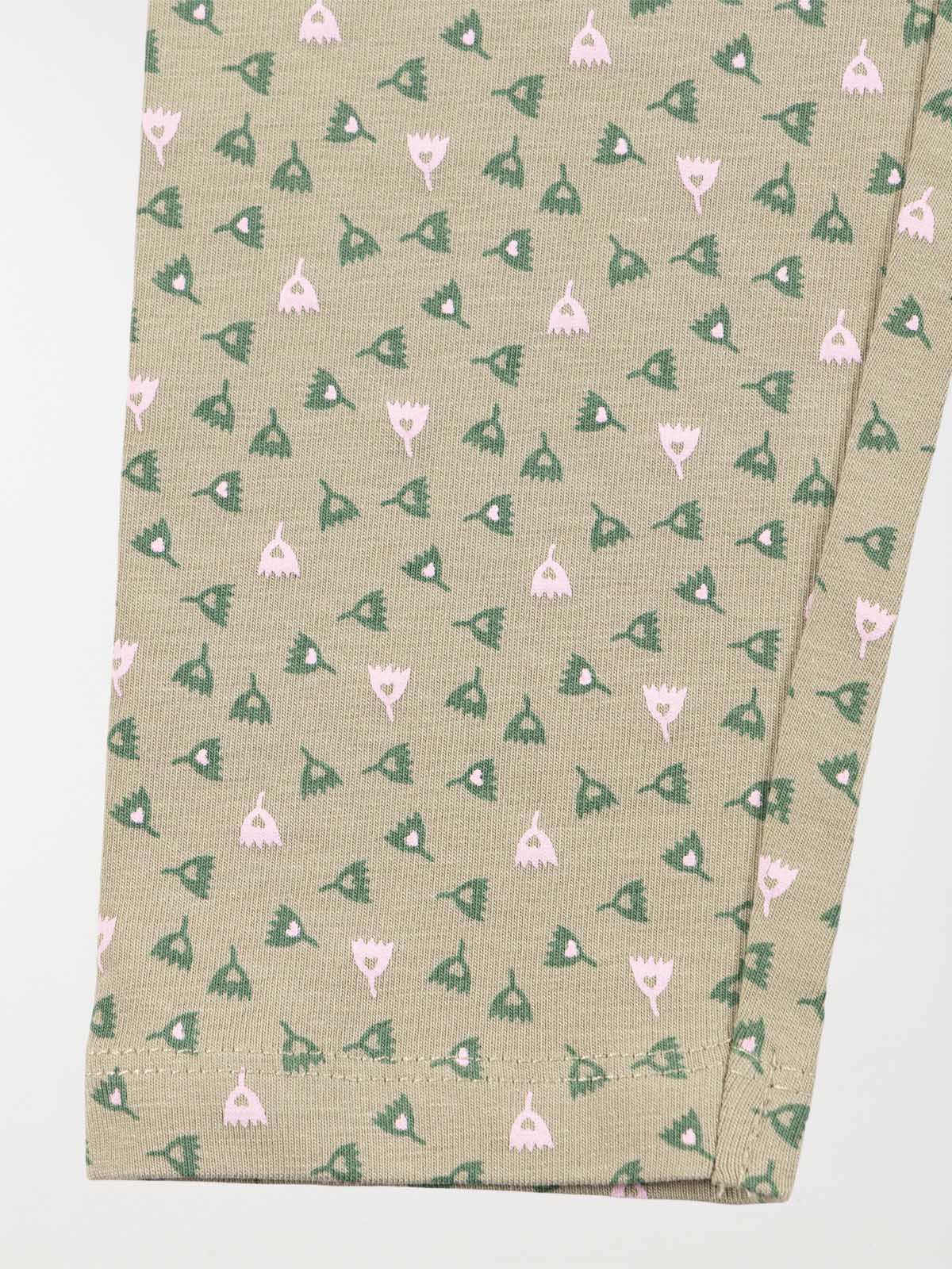 Legging imprimé fleur fille (3-12A)