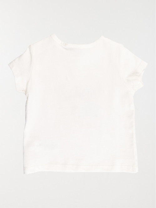 Tee-shirt Stitch fille écru (3-36M) Tee-shirt Stitch fille écru (3-36M)