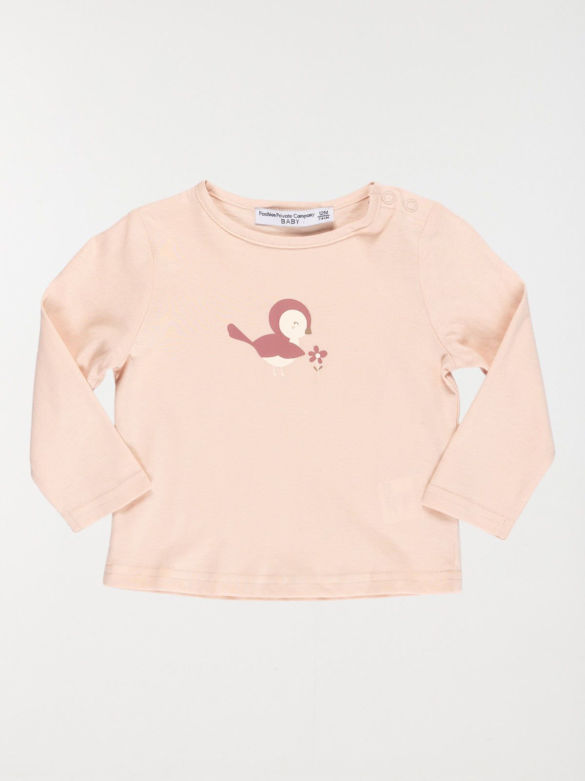 Tee-shirt motif oiseau fille (3-36M)