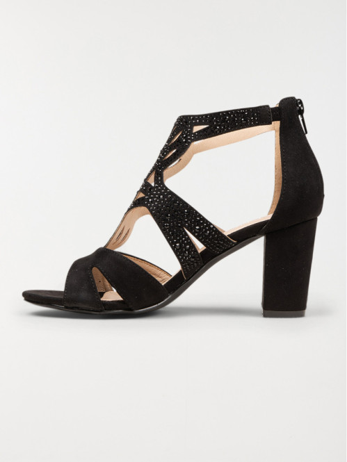 Sandales à talons strass femme (36-41) Sandales à talons strass femme (36-41)