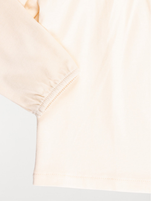 Tee-shirt volant fleuri fille (3-36M) Tee-shirt volant fleuri fille (3-36M)