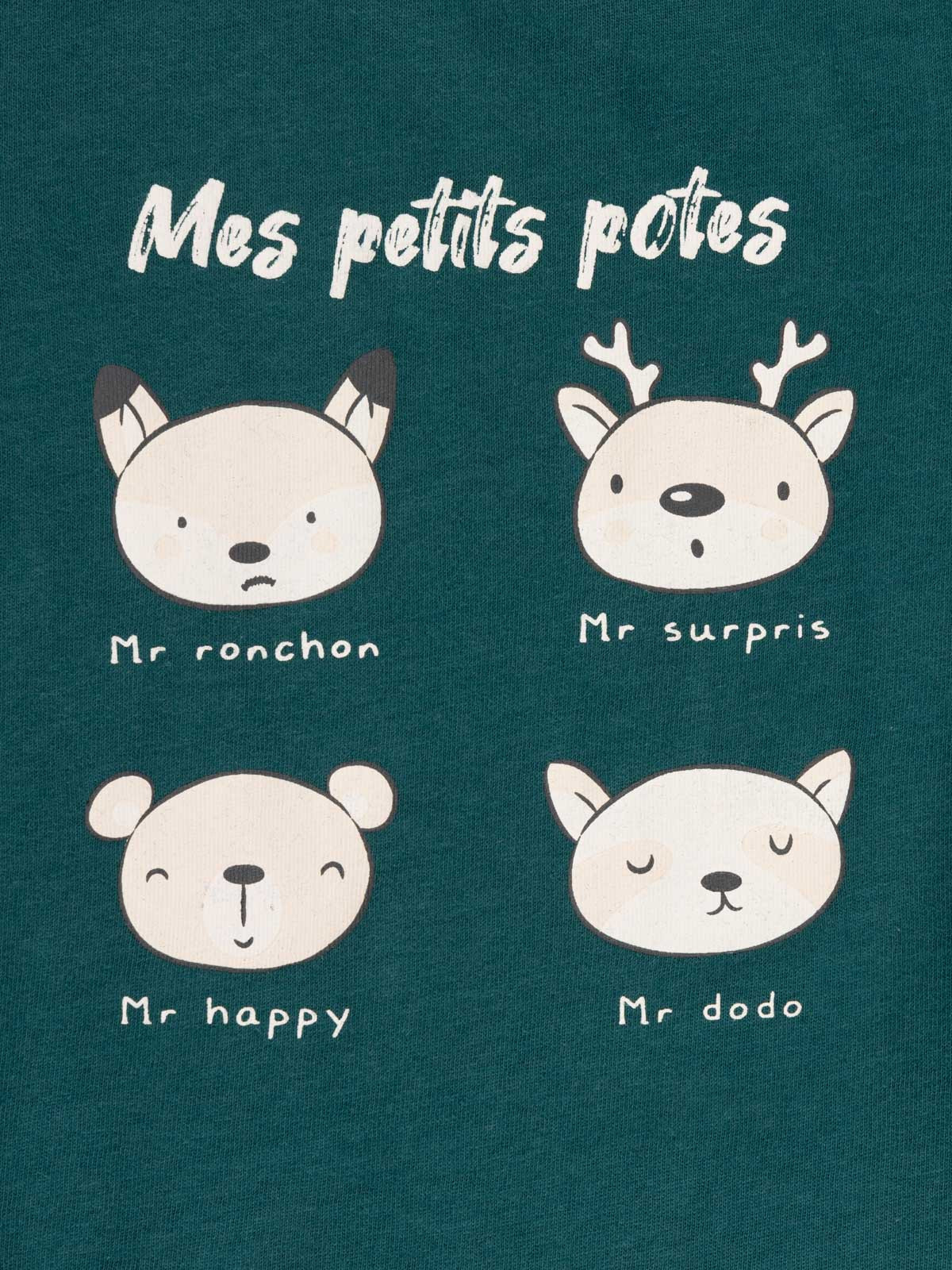 T-shirt mes petits potes garçon (3-36M) T-shirt mes petits potes garçon (3-36M)