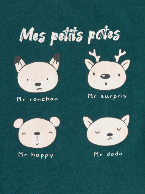 T-shirt mes petits potes garçon (3-36M) T-shirt mes petits potes garçon (3-36M)