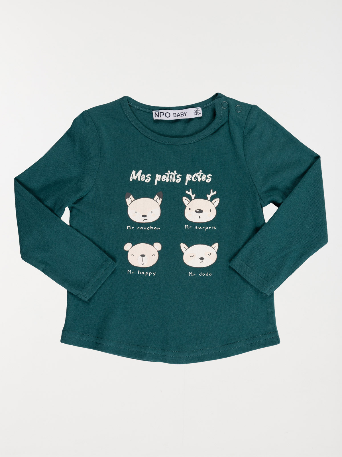 T-shirt mes petits potes garçon (3-36M)