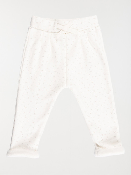 Pantalon imprimé fille écru...