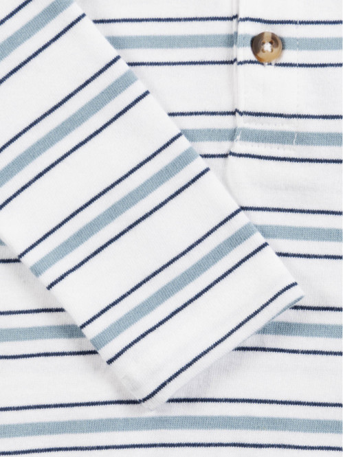 Polo blanc rayé garçon (6-36M) Polo blanc rayé garçon (6-36M)