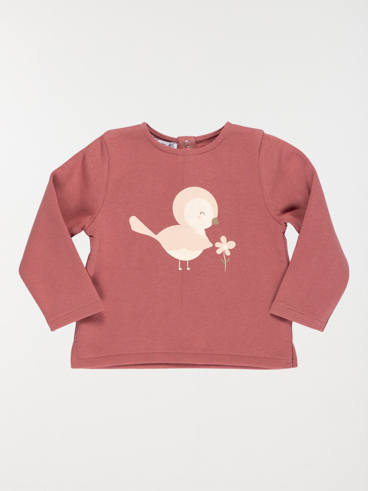 Sweat motif oiseau devant fille (3-36M)